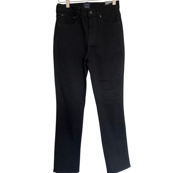 J. Crew Essential Straight Jeans‎ All-Day Stretch in Black Size 24 Tall - Picture 5 of 10